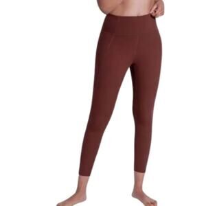 Girlfriend Collective Compressive Pocket Legging Earth Brown Size Small NEW